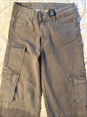 VIP Cargo Taupe Jean Wide Leg 28